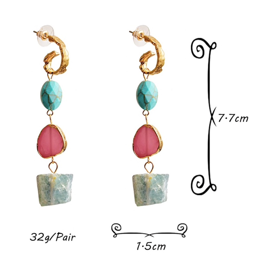 Natural Stone Earrings - Picture 7 of 7